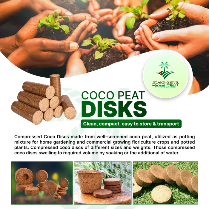 Coco peat disks
